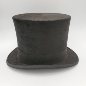 Antique Victorian beaver top hat