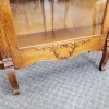Oak Curved Front China Cabinet