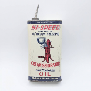 Vintage Hi-Speed Oil Tin