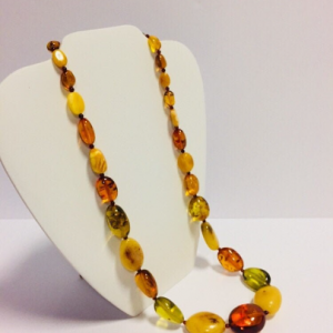 Multi Color Baltic Amber Necklace