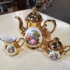 Gold Courting Couple Tea Set