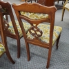 4 Antique Upholstered Dining Chairs
