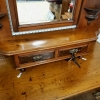 Burled Walnut Dresser With Mirror