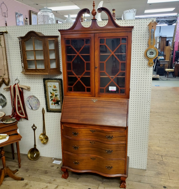 Curio Cabinet With Drop Front