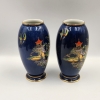 Pair Carltonware Bleu Royale Vases