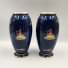 Pair Carltonware Bleu Royale Vases